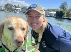 Kacey and her dog Roxie